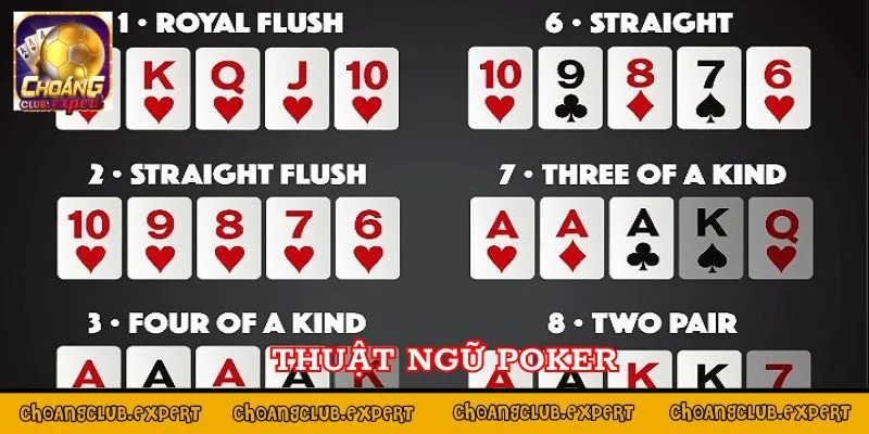 5 thuật ngữ thông dụng khi chơi Poker online 