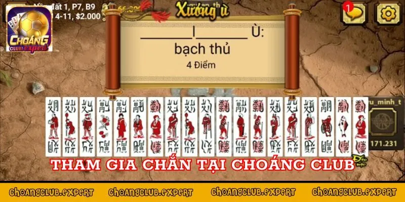 Tham gia chắn tại Choáng Club